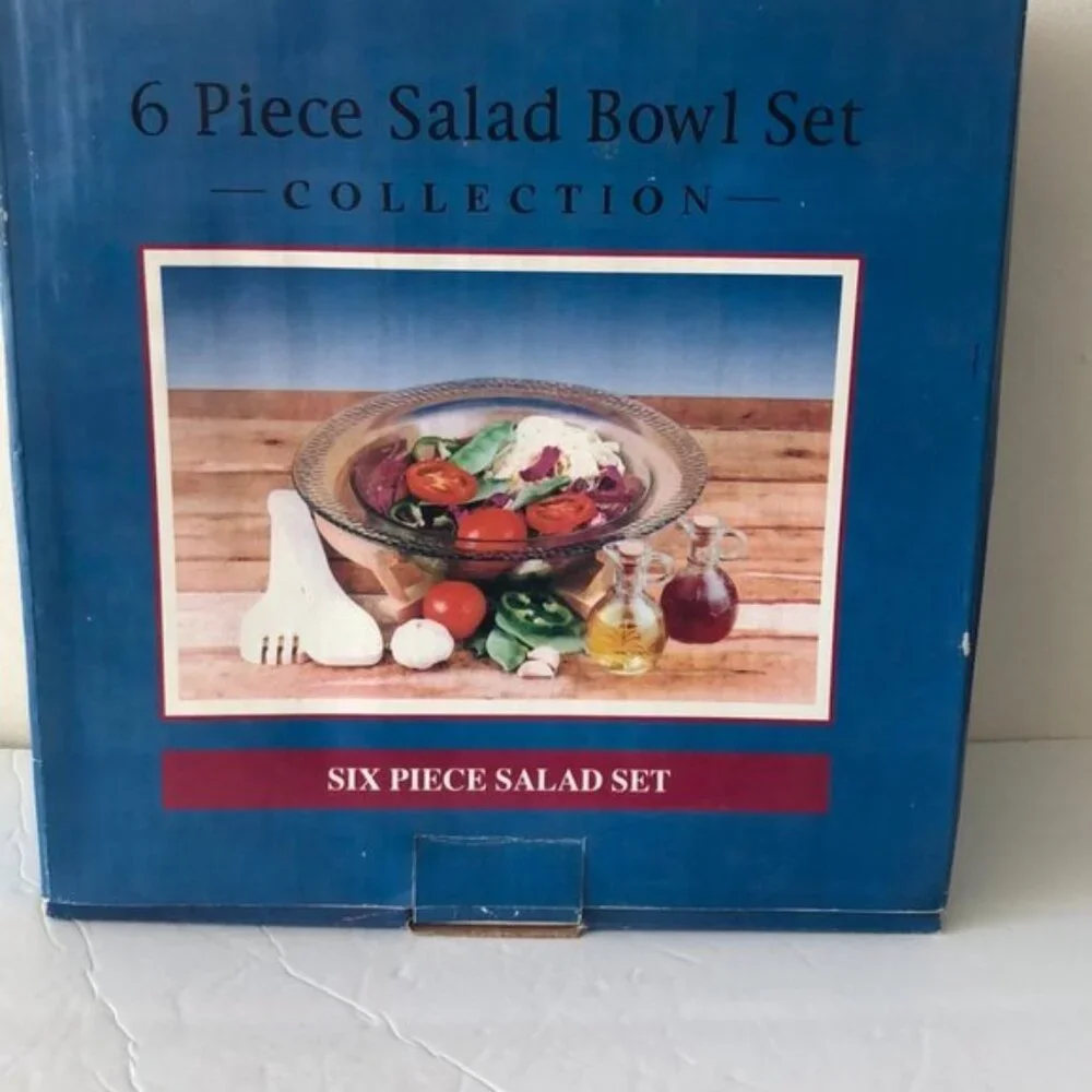 6 piece Salad Bowl Set in box